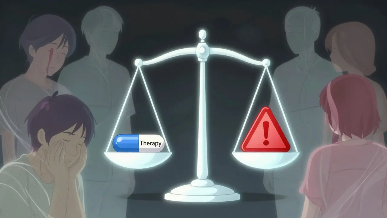 Balance scale illustrating narrow therapeutic index risks