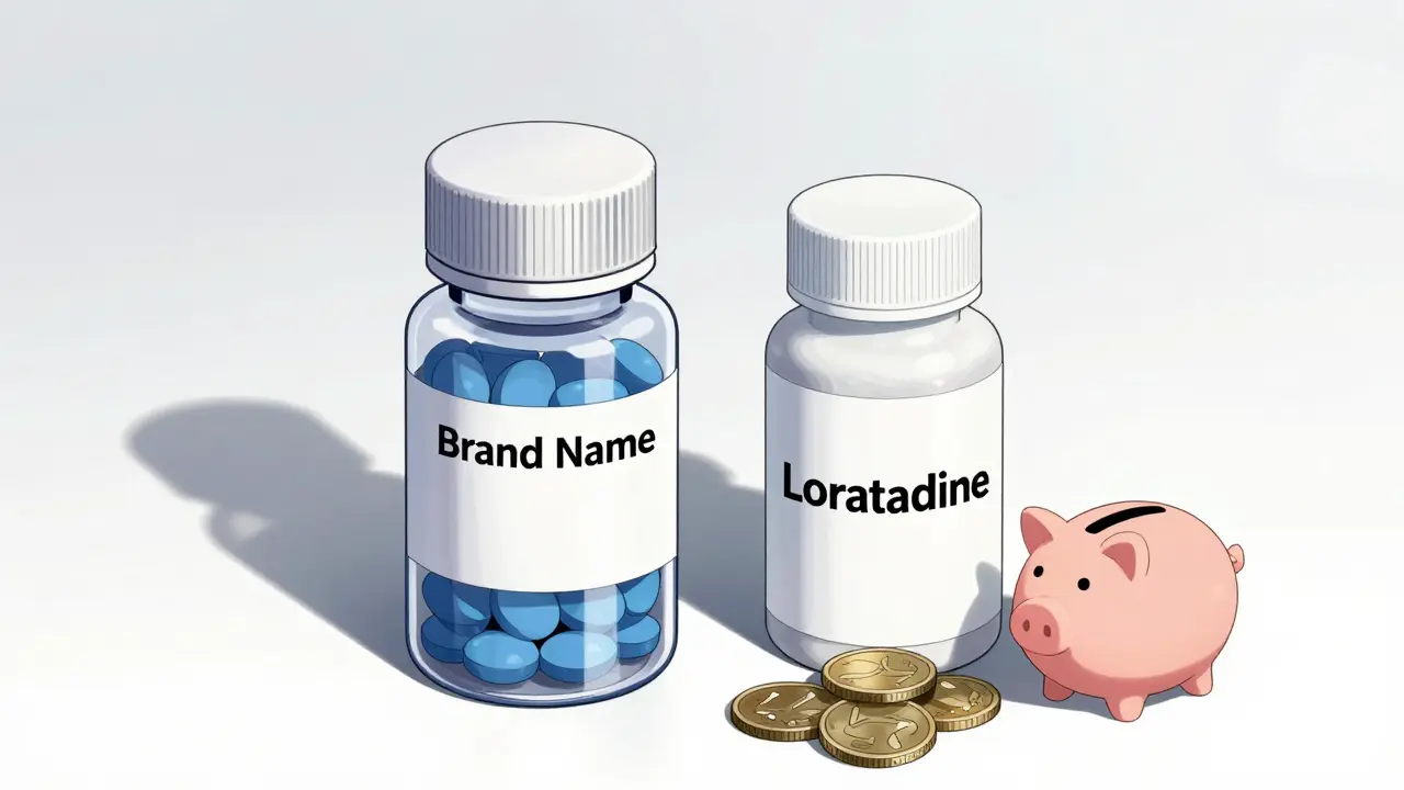 Generic vs brand name allergy pills comparison